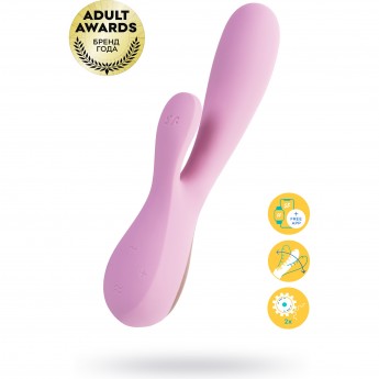 Нереалистичный вибратор SATISFYER MONO FLEX CONNECT APP розовый